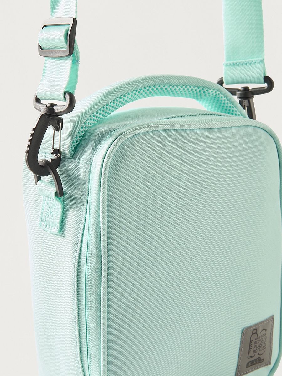 Must Solid Lunch Bag with Adjustable Strap and Zip Closure