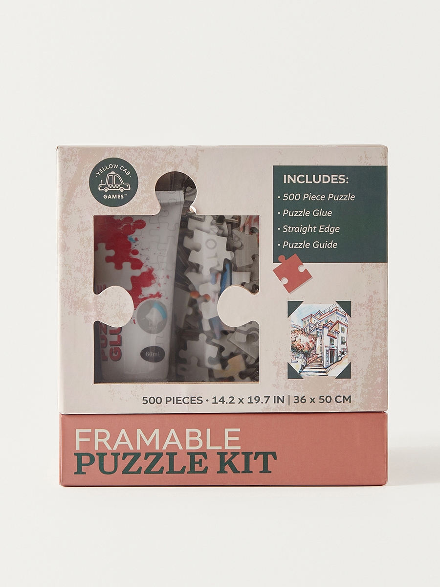 Yellow Cab Europe 500-Piece Framable Puzzle Kit