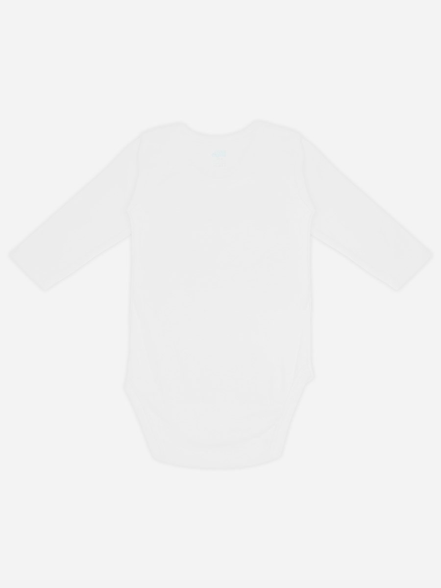 Pack of 6 - Solid Combed Cotton Long Sleeves Bodysuit