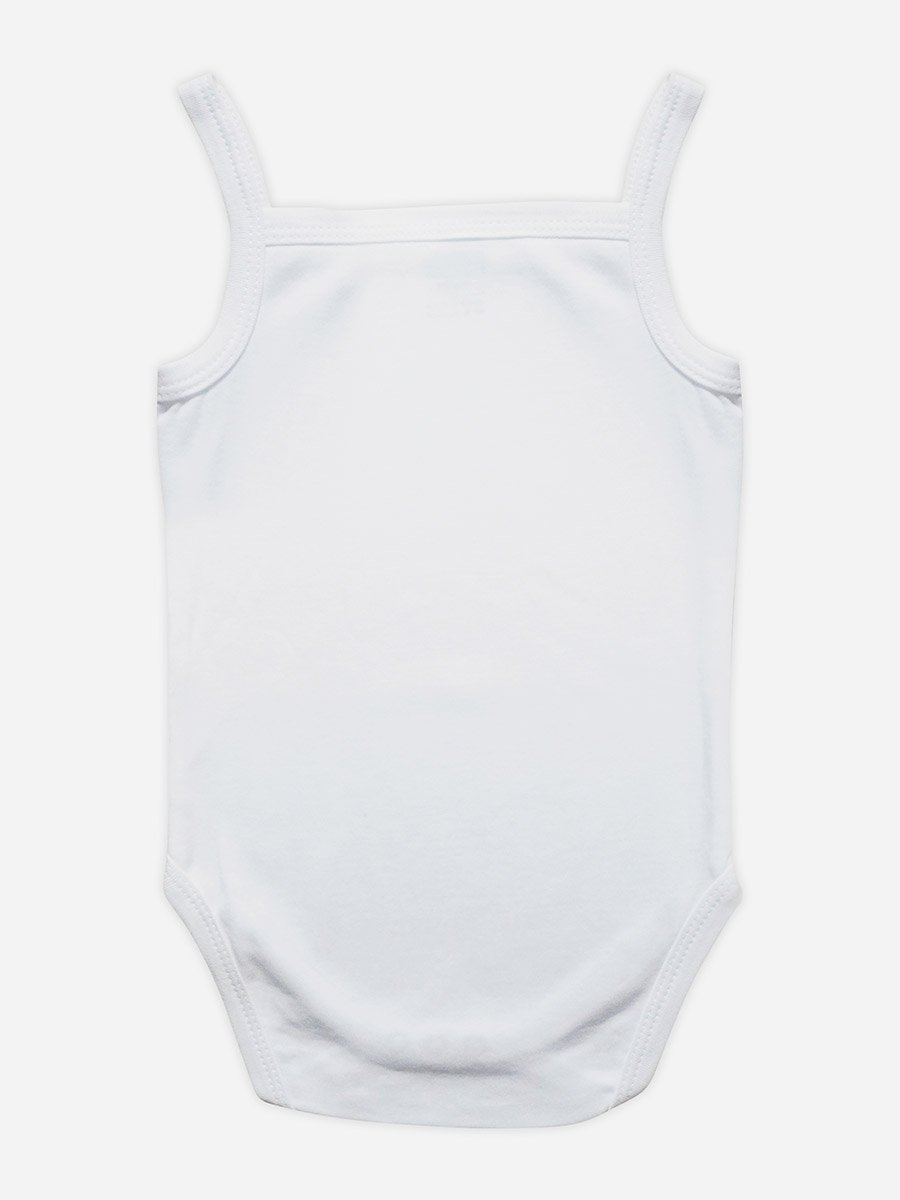 Pack of 3 - Solid Combed Cotton Sleeveless Bodysuit