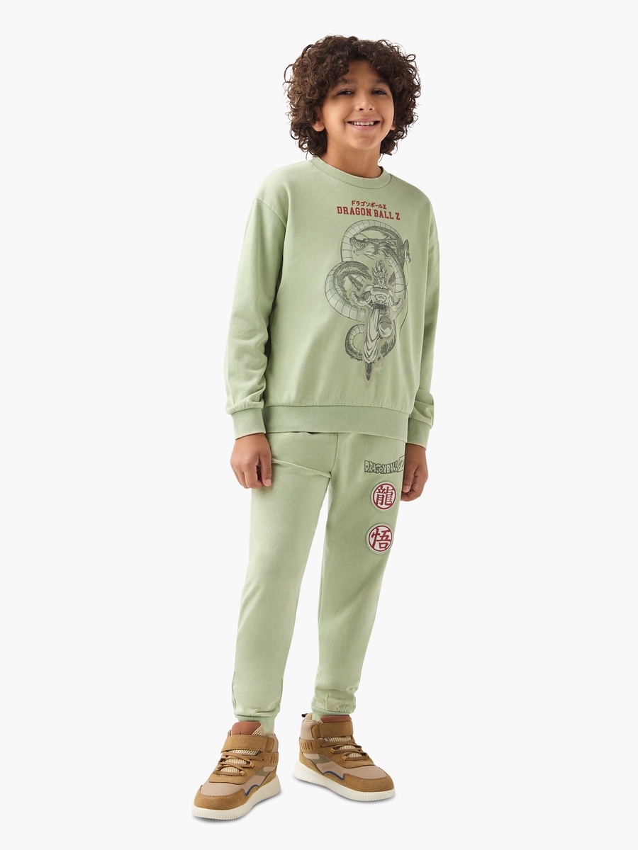 Spacetoon Dragonball Z Print Sweatshirt and Jogger Set