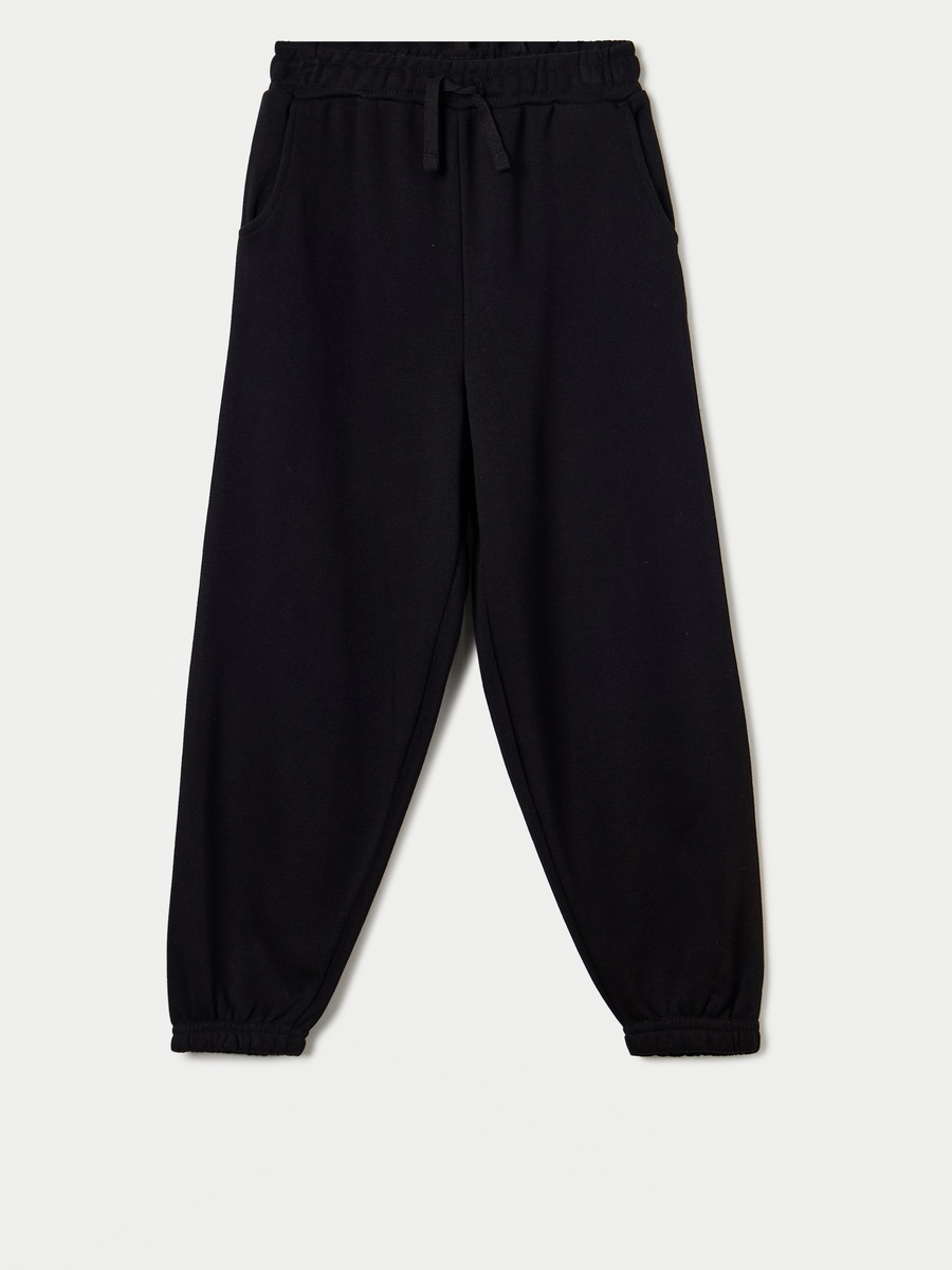 Solid Joggers with Drawstring Closure and Pockets