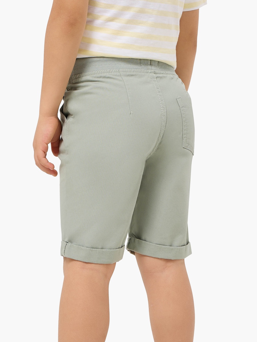 Solid Shorts with Drawstring Closure and Pockets
