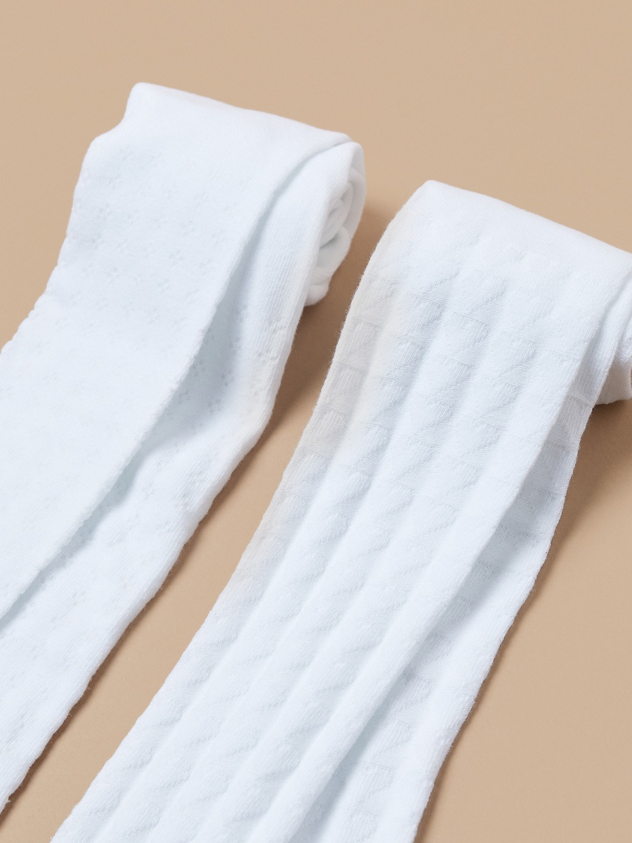 Textured Closed Feet Tights - Set of 2