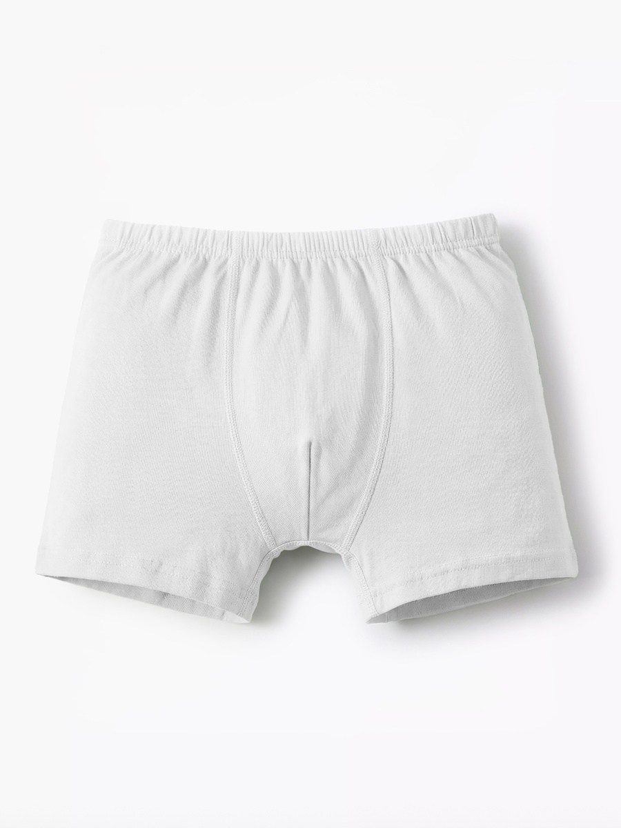 Solid Boxers with Elasticated Waistband - Set of 3