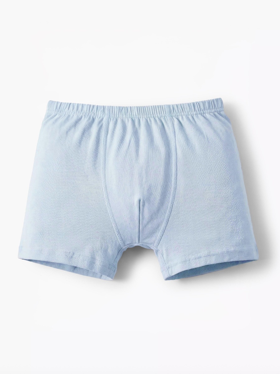 Solid Boxers with Elasticated Waistband - Set of 3