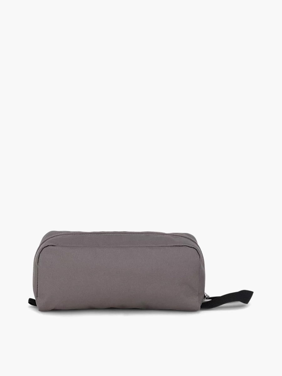 Logo Applique Pencil Pouch with Zip Closure