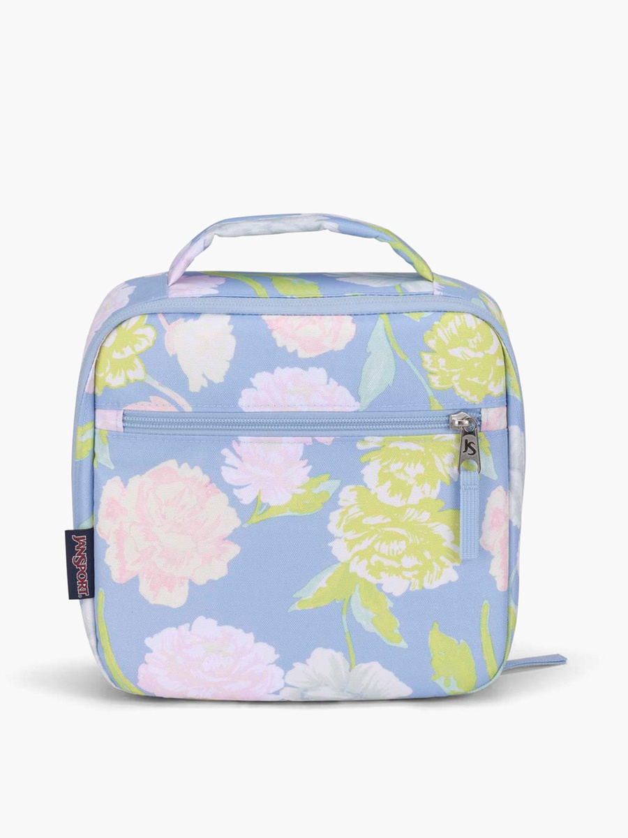 jansport floral lunch box Break 100% Recycled Polyester 600 Denier Floral Print Insulated Lunch Bag