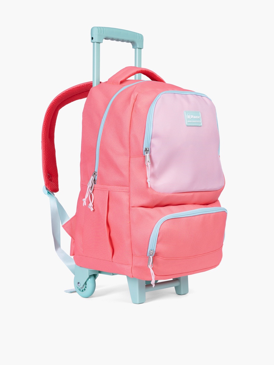 Colourblock 18-Inch Softcase Trolley Bag with Retractable Handle