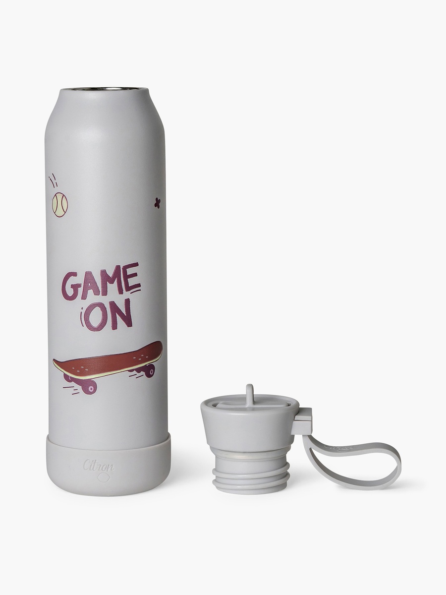 Graphic Print Stainless Steel Sipper Water Bottle