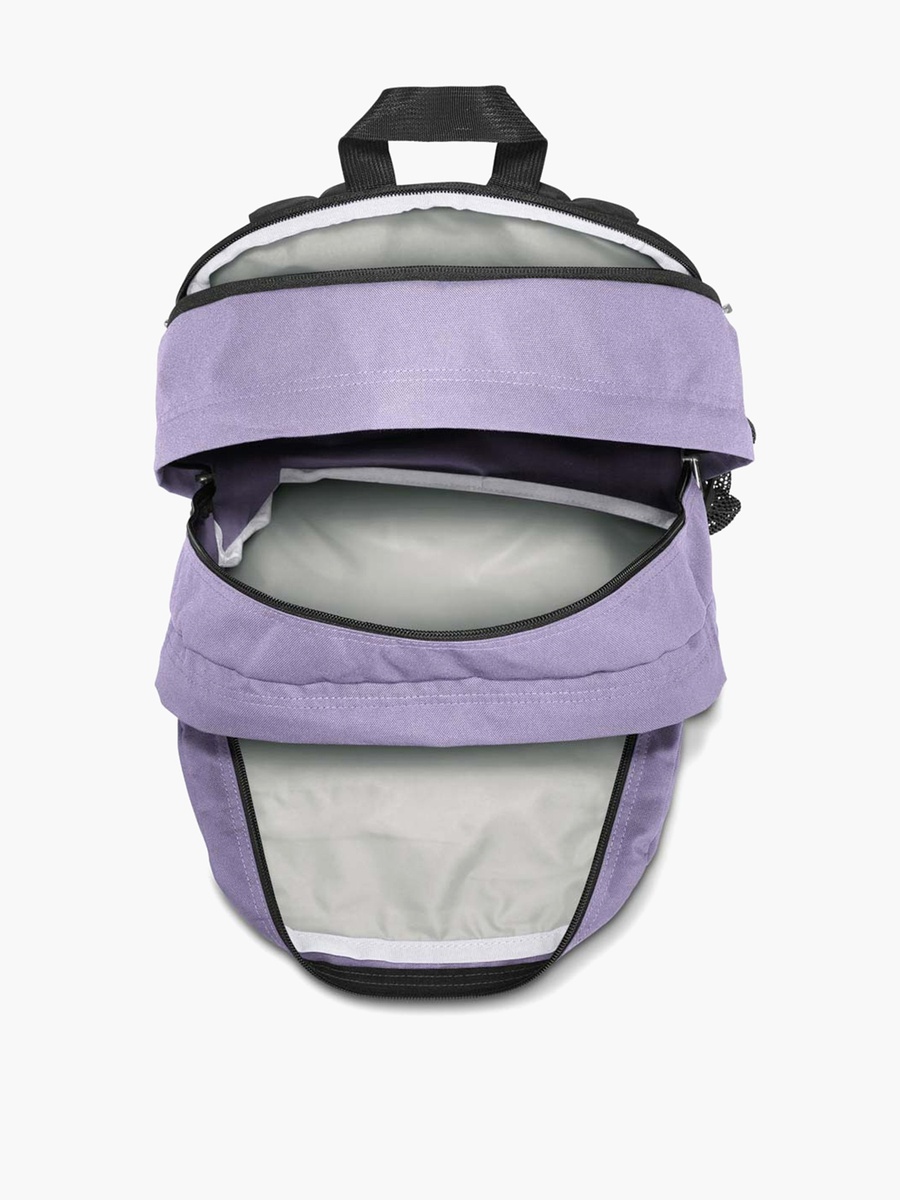 Logo Applique Backpack with Adjustable Strap and Zip Closure - 53X41X33 cm
