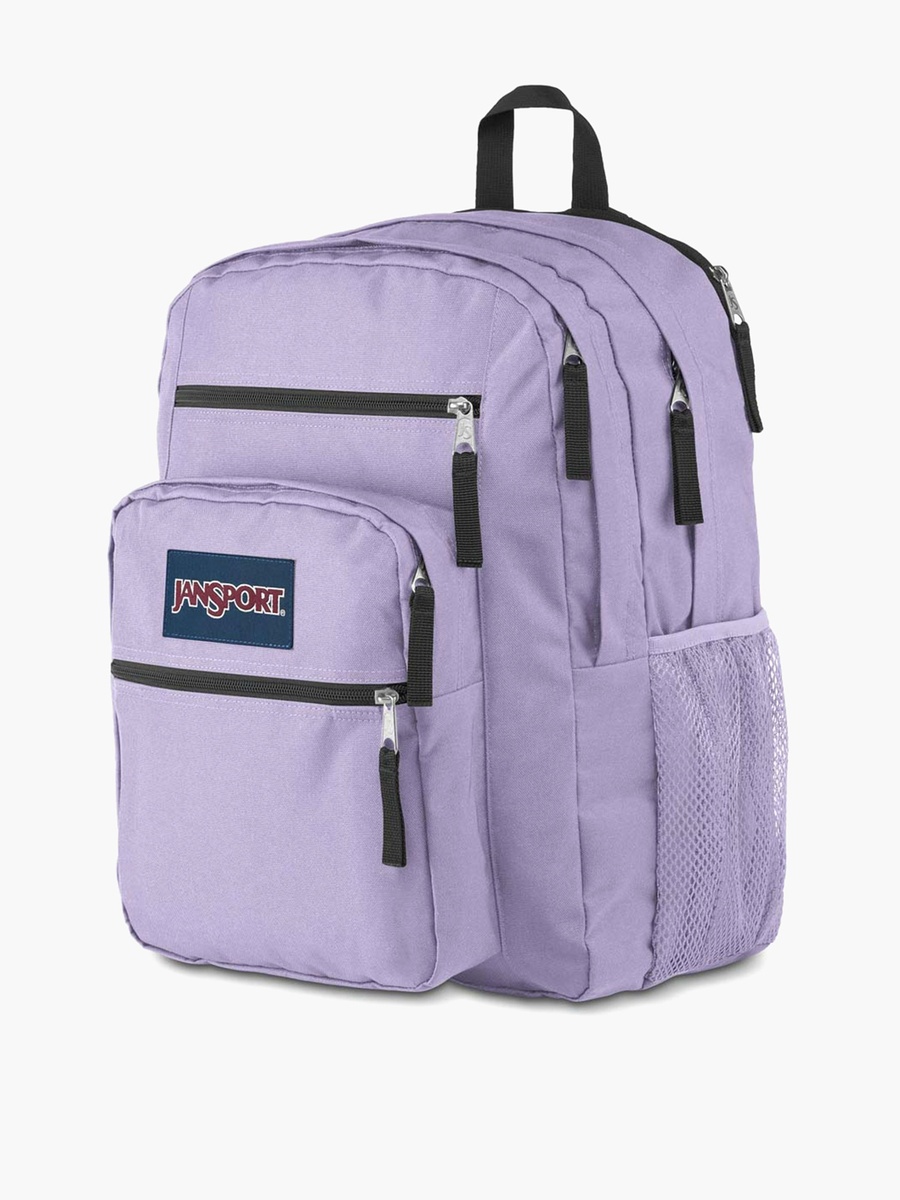Logo Applique Backpack with Adjustable Strap and Zip Closure - 53X41X33 cm