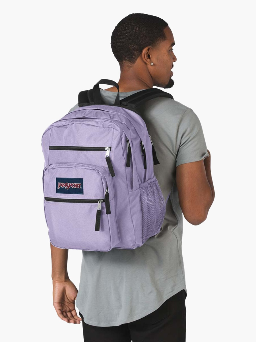 Logo Applique Backpack with Adjustable Strap and Zip Closure - 53X41X33 cm