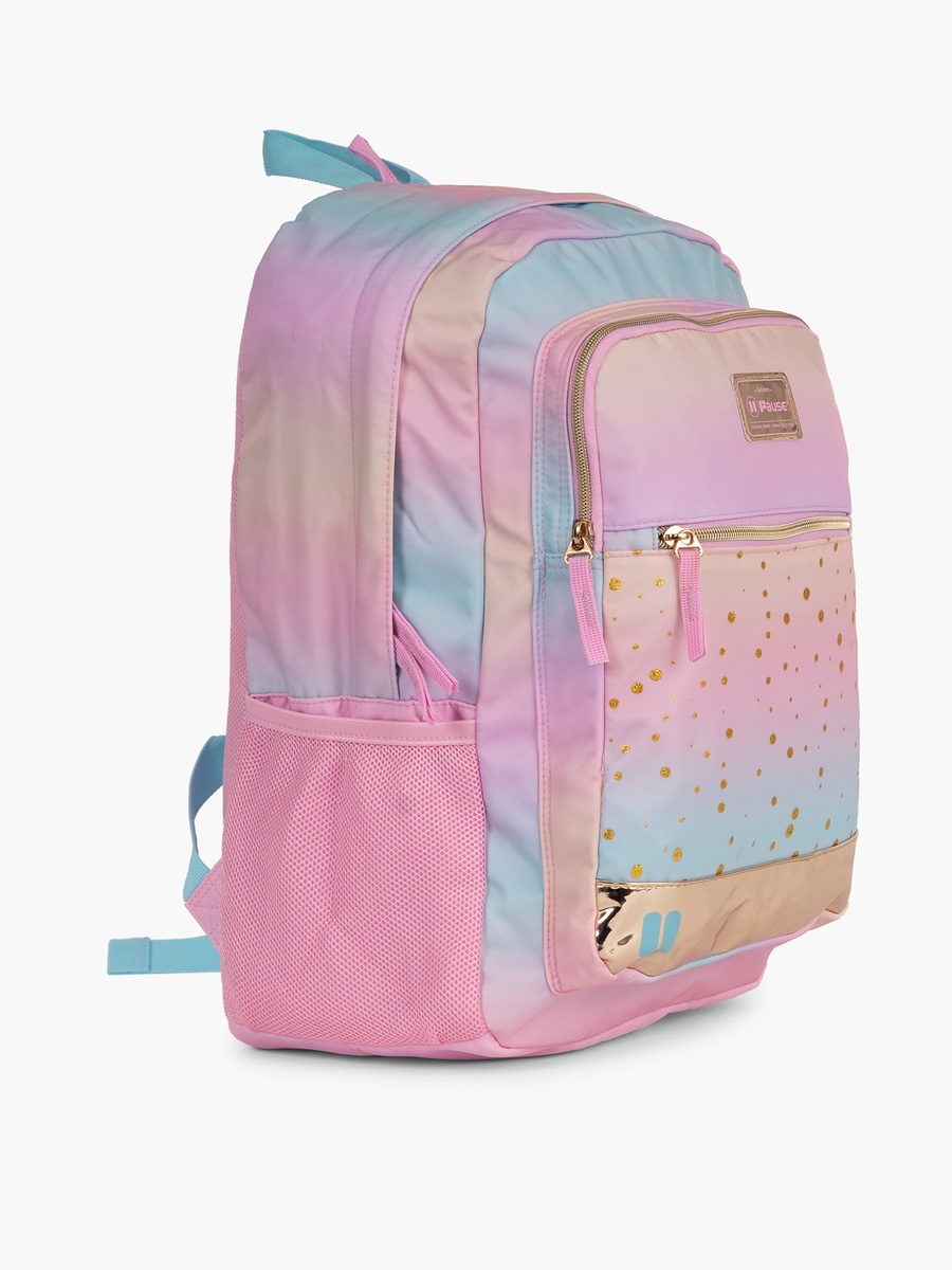 18-Inch Ombre Backpack with Adjustable Straps and Zip Closure - 27X13X44 cm