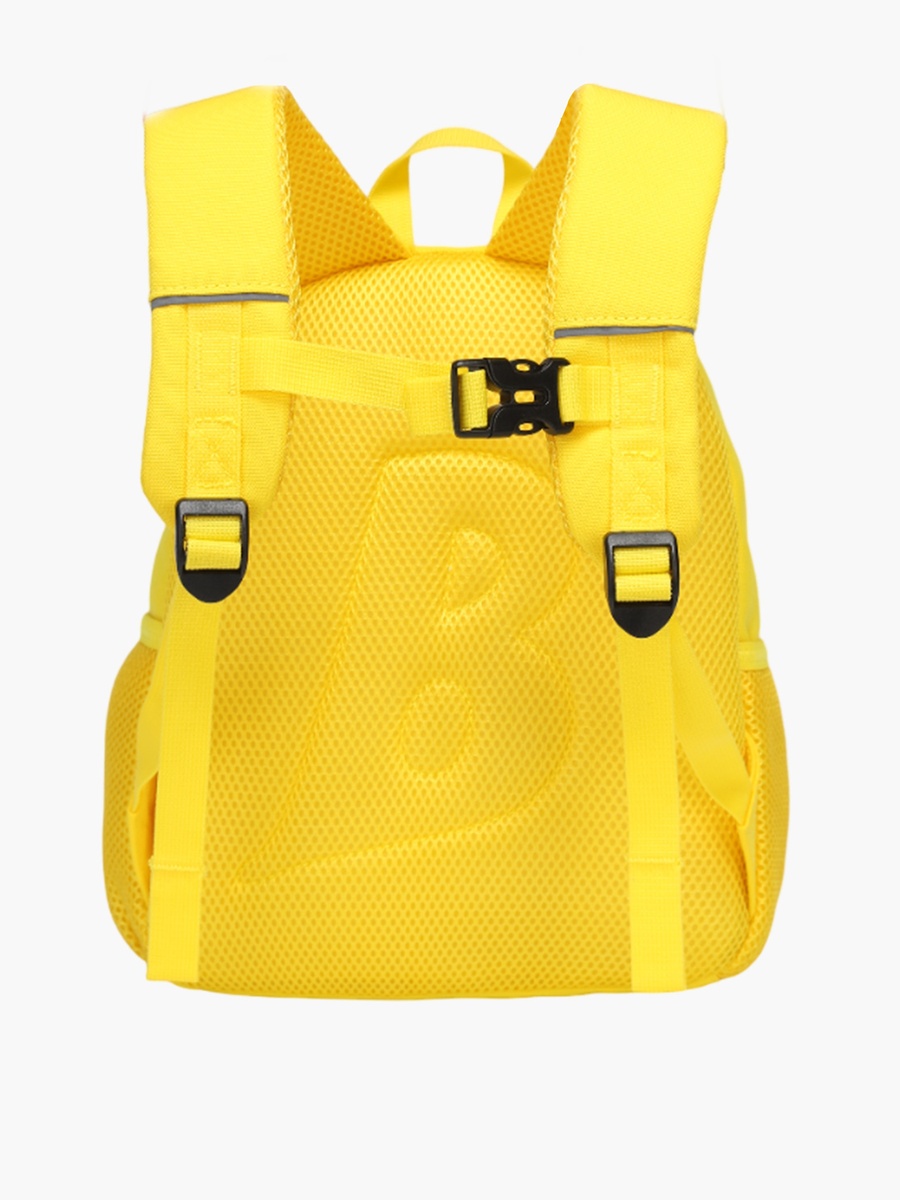 Logo Print Backpack with Adjustable Straps and Zip Closure - 12X8X30 cm