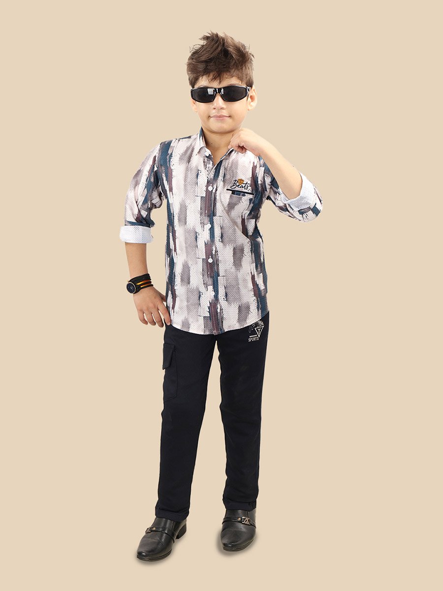Printed Buttoned Shirt and Pant Set