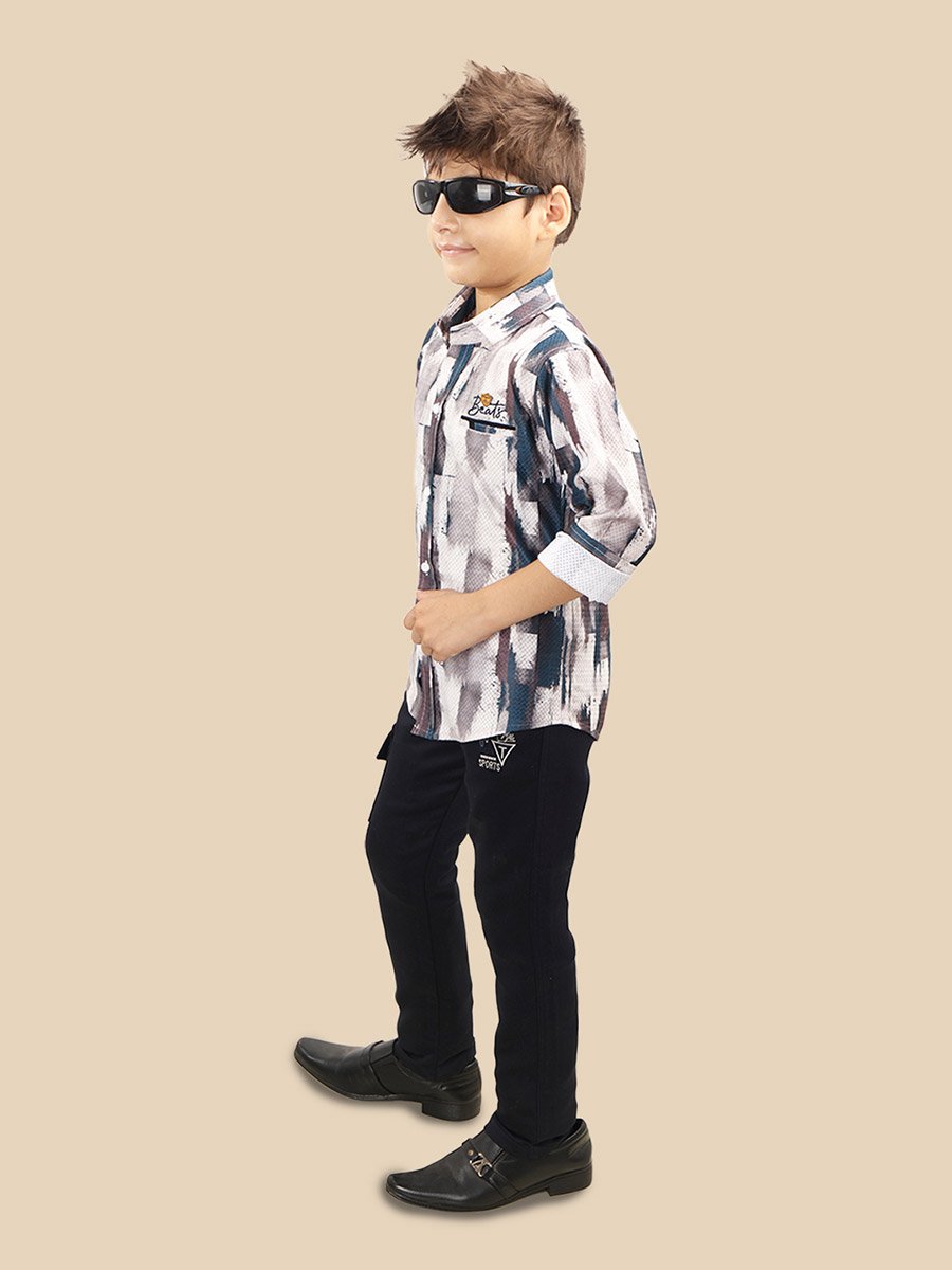 Printed Buttoned Shirt and Pant Set