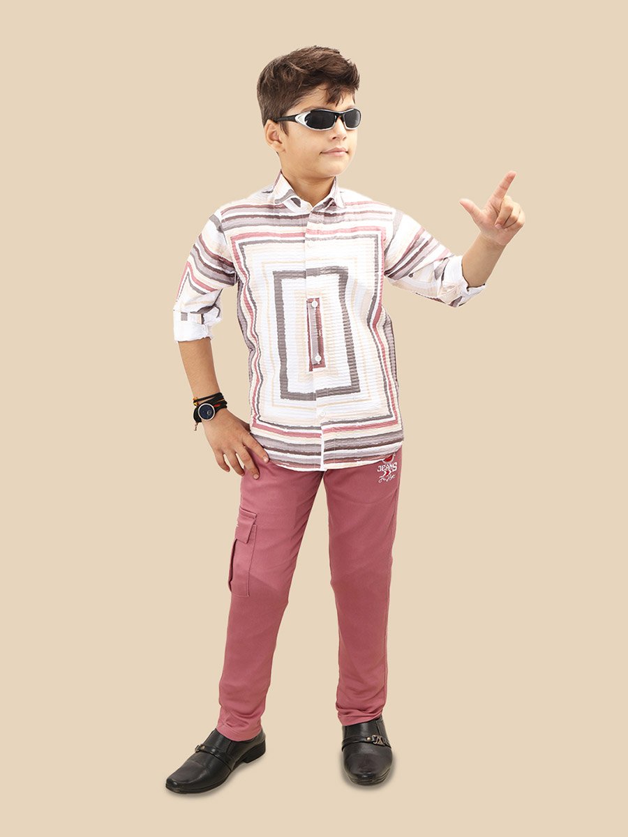 Printed Buttoned Shirt and Pant Set
