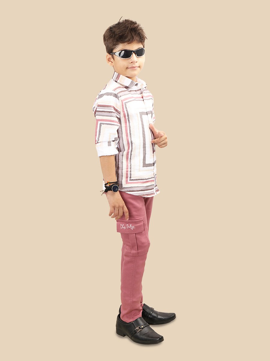 Printed Buttoned Shirt and Pant Set