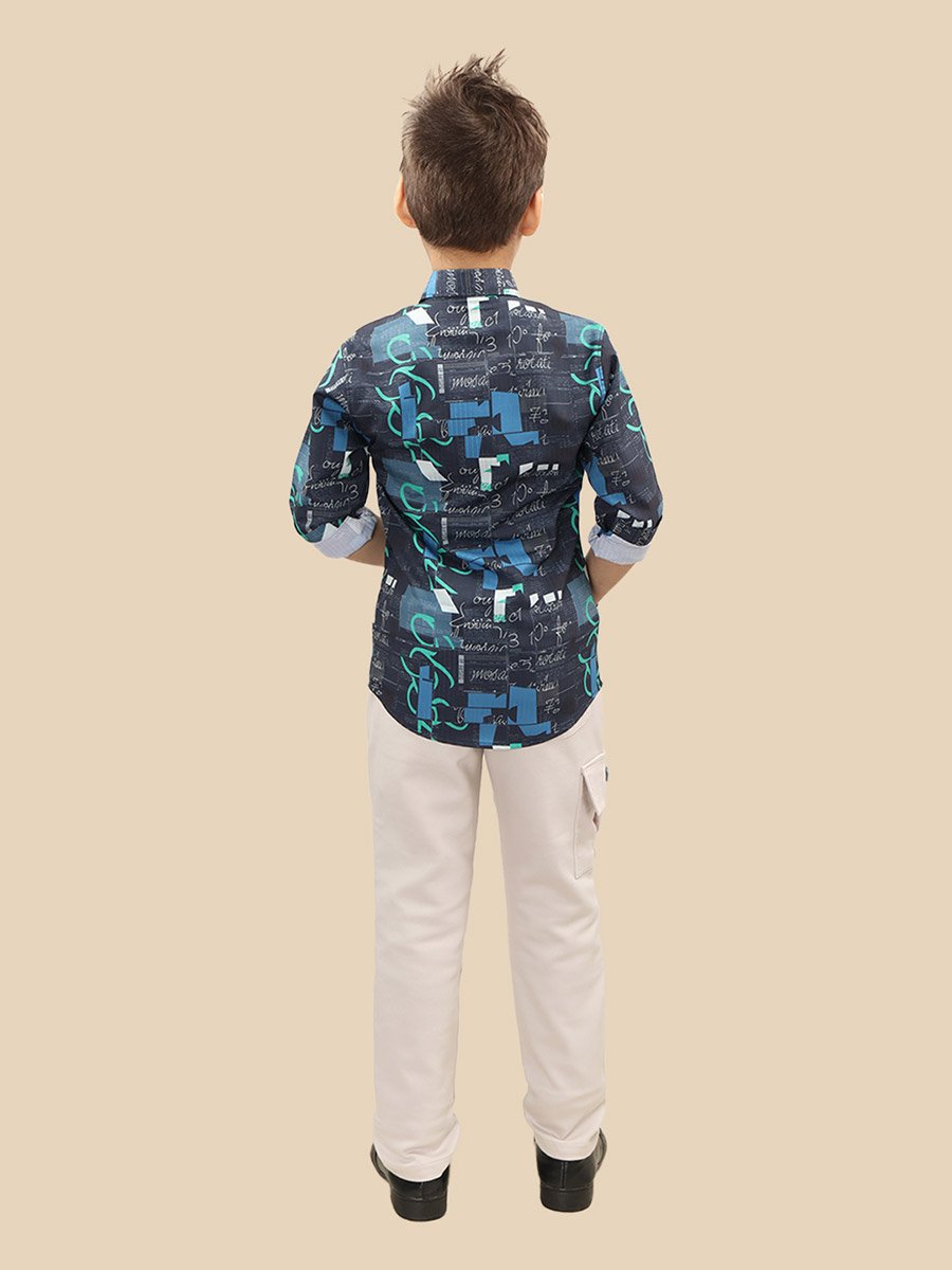 Printed Buttoned Shirt and Pant Set