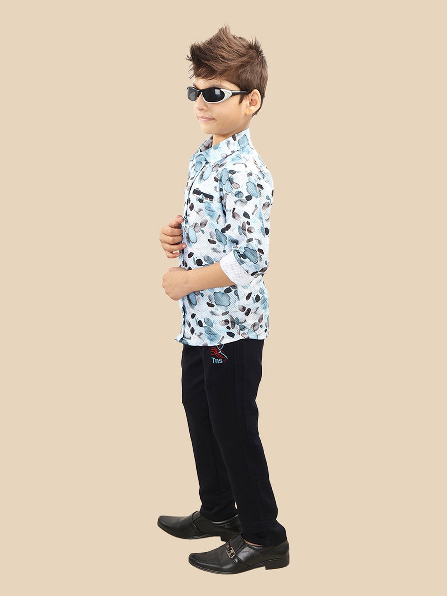 Printed Buttoned Shirt and Pant Set