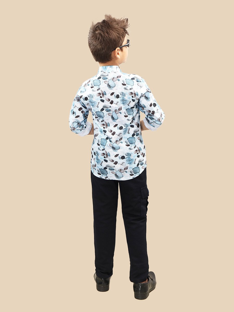 Printed Buttoned Shirt and Pant Set