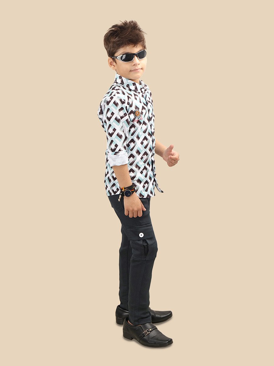 Printed Buttoned Shirt and Pant Set