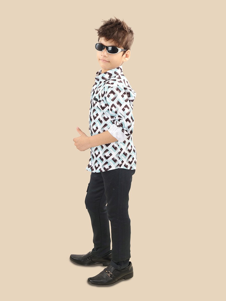 Printed Buttoned Shirt and Pant Set