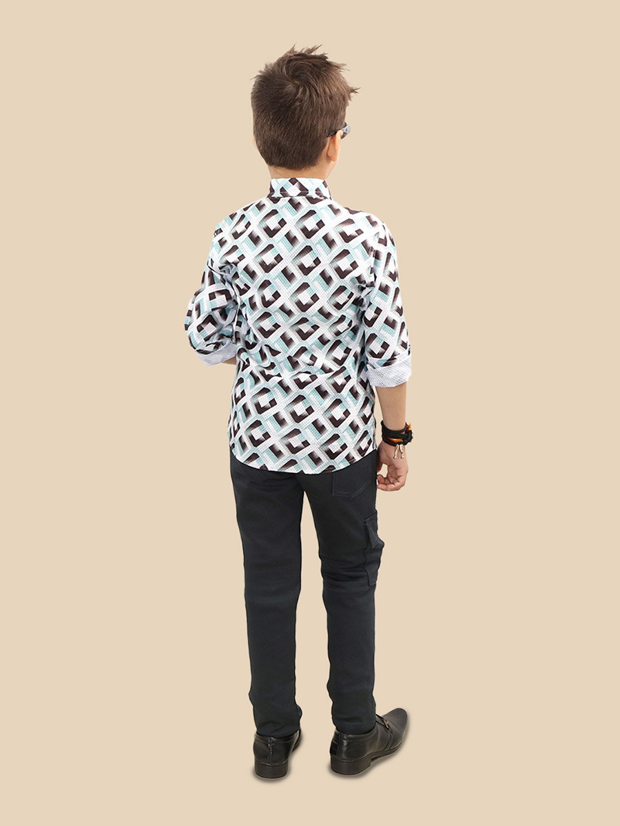 Printed Buttoned Shirt and Pant Set