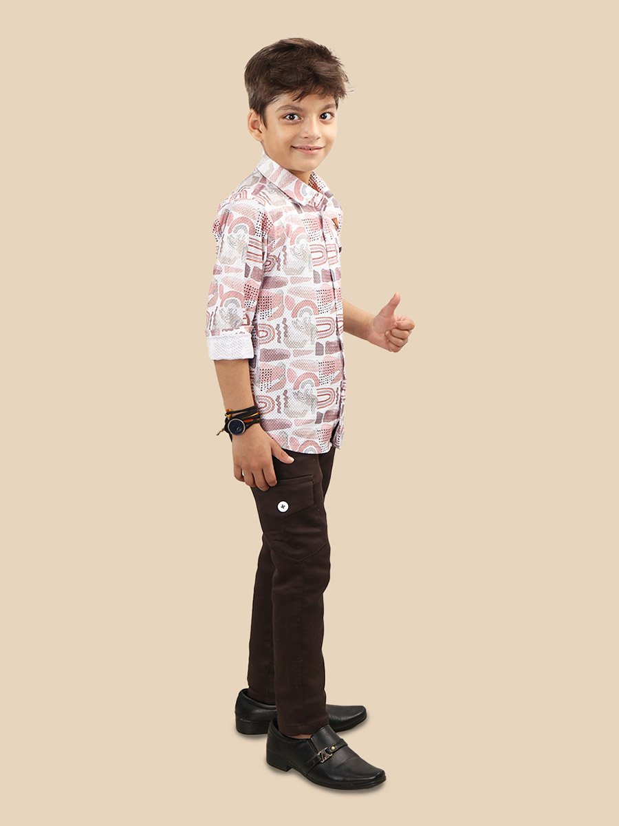 Printed Buttoned Shirt and Pant Set