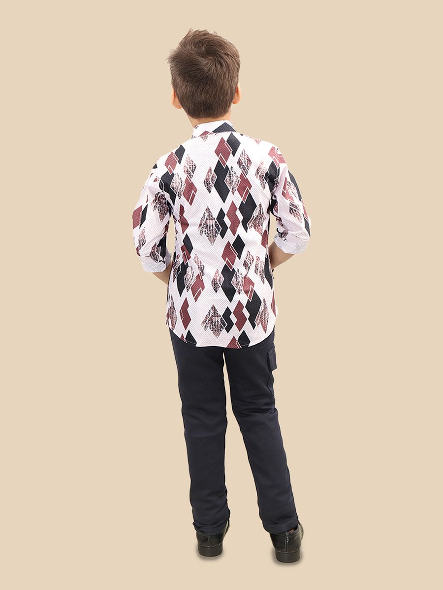 Printed Buttoned Shirt and Pant Set