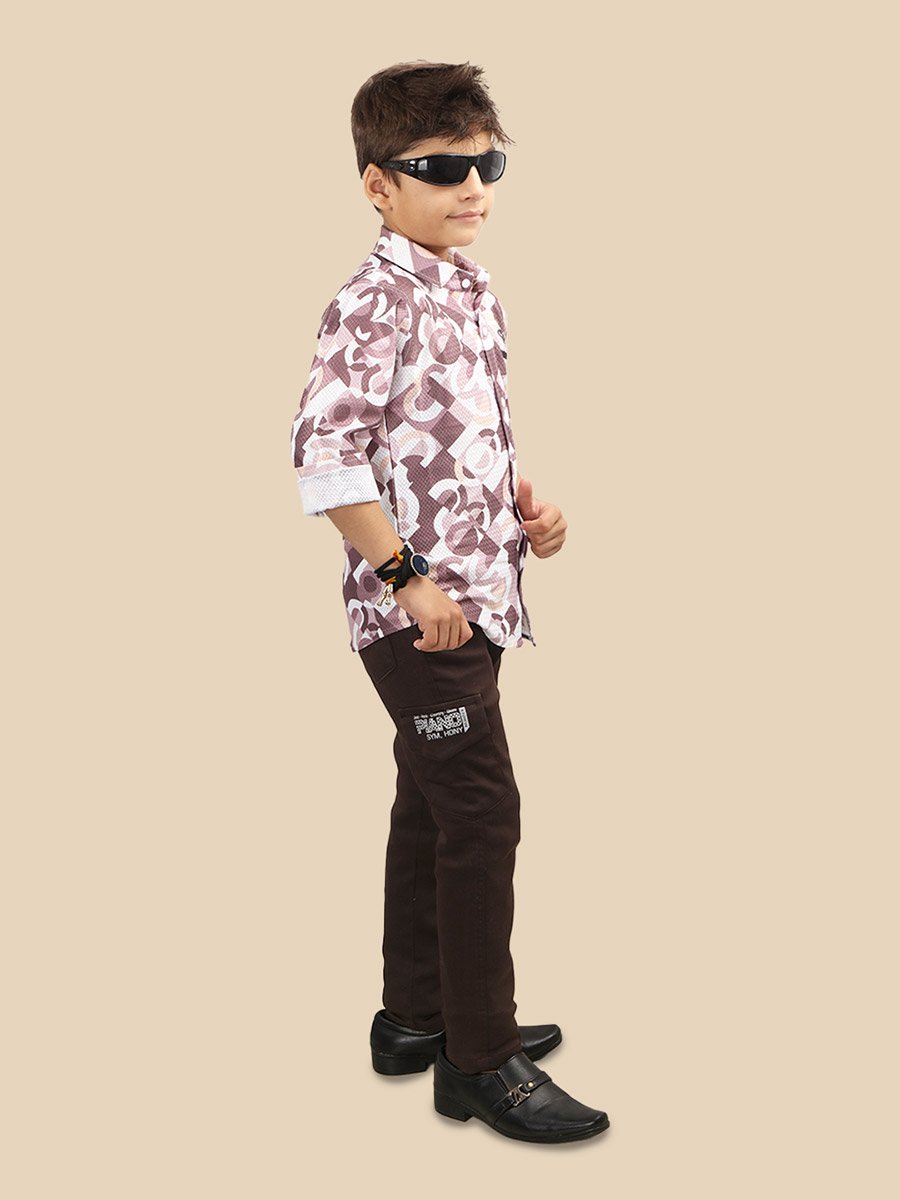 Printed Buttoned Shirt and Pant Set