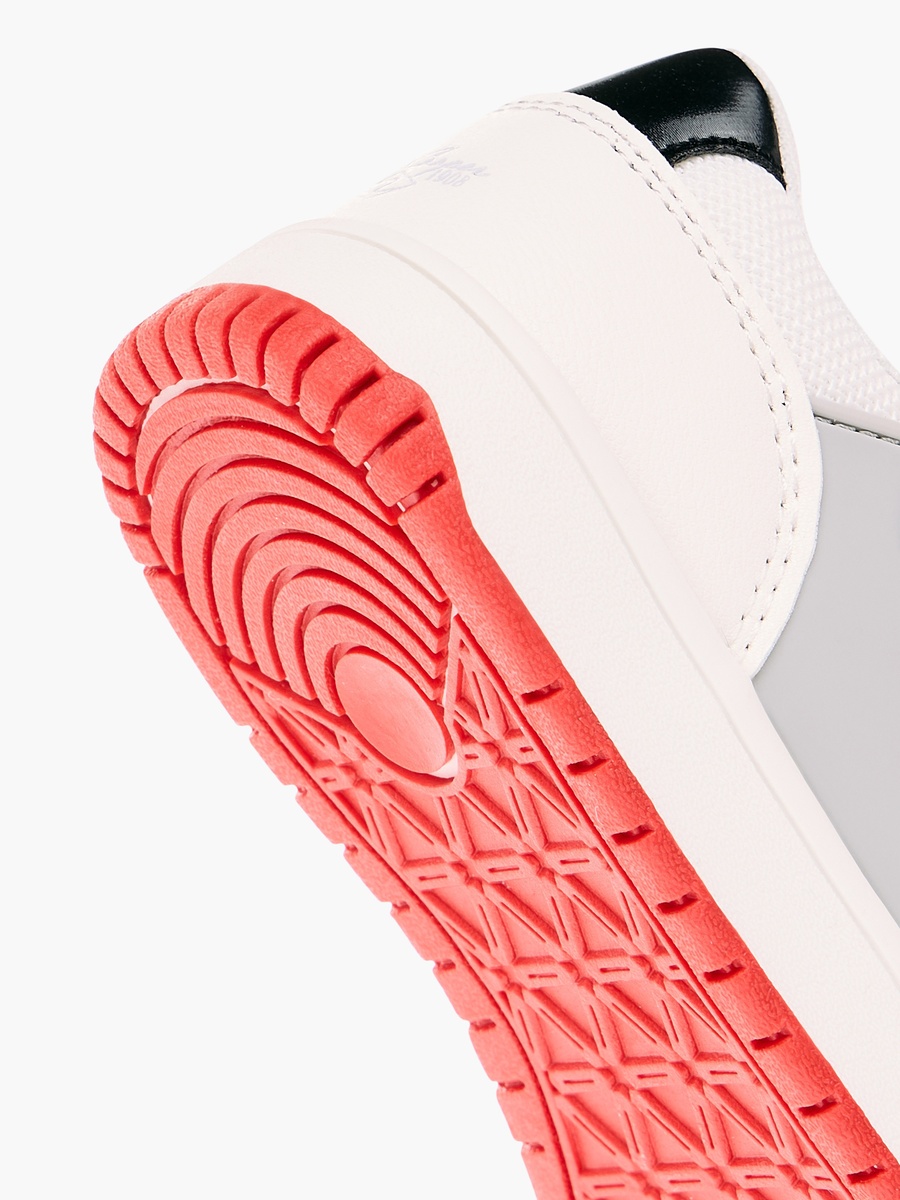 Panelled Sneakers with Hook and Loop Closure