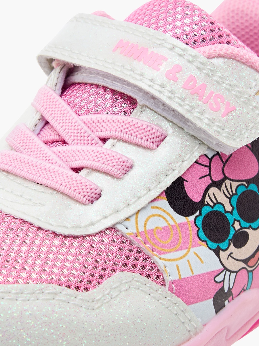Minnie and Daisy Printed Light-Up Sneakers with Hook and Loop Closure