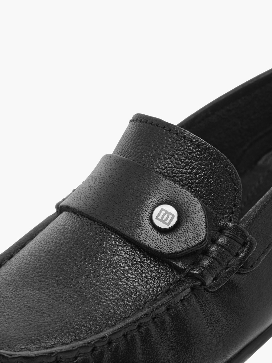 Textured Slip-On Moccasins