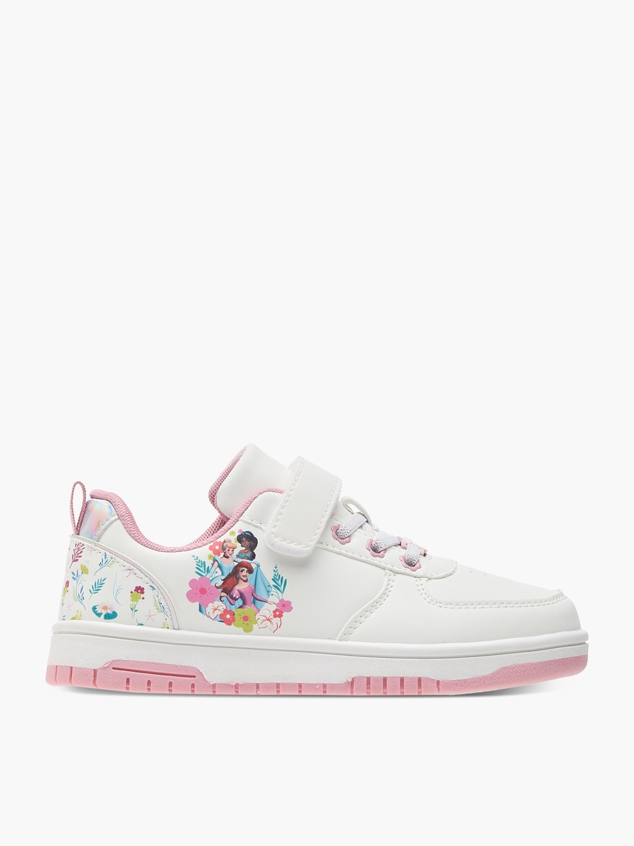 Princess Print Sneakers with Hook and Loop Closure