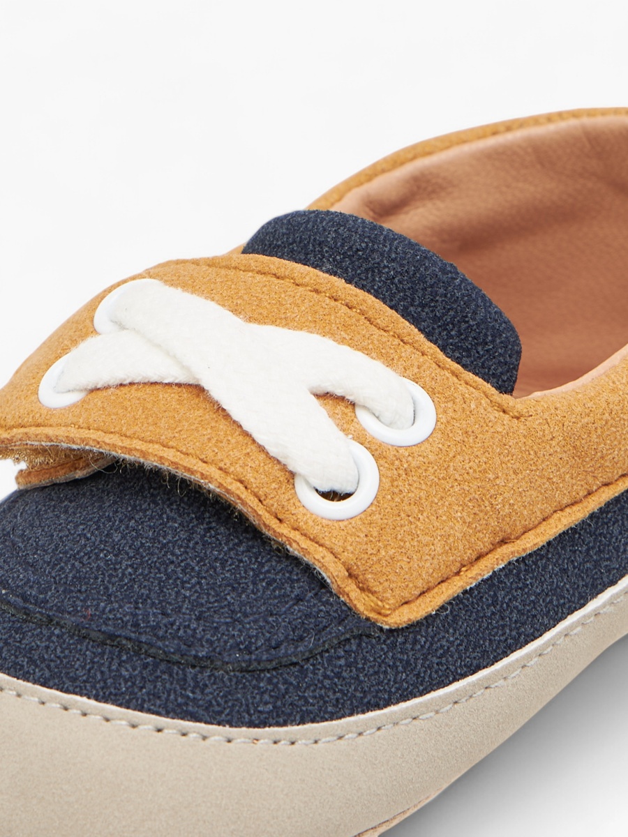 Colourblock Booties with Hook and Loop Closure