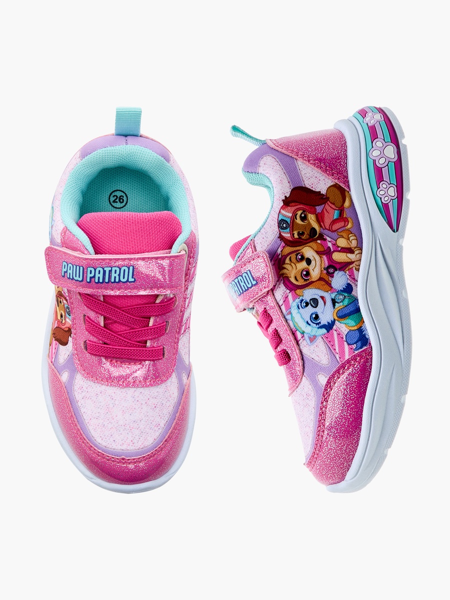 Paw Patrol Printed Light-Up Sneakers with Hook and Loop Closure