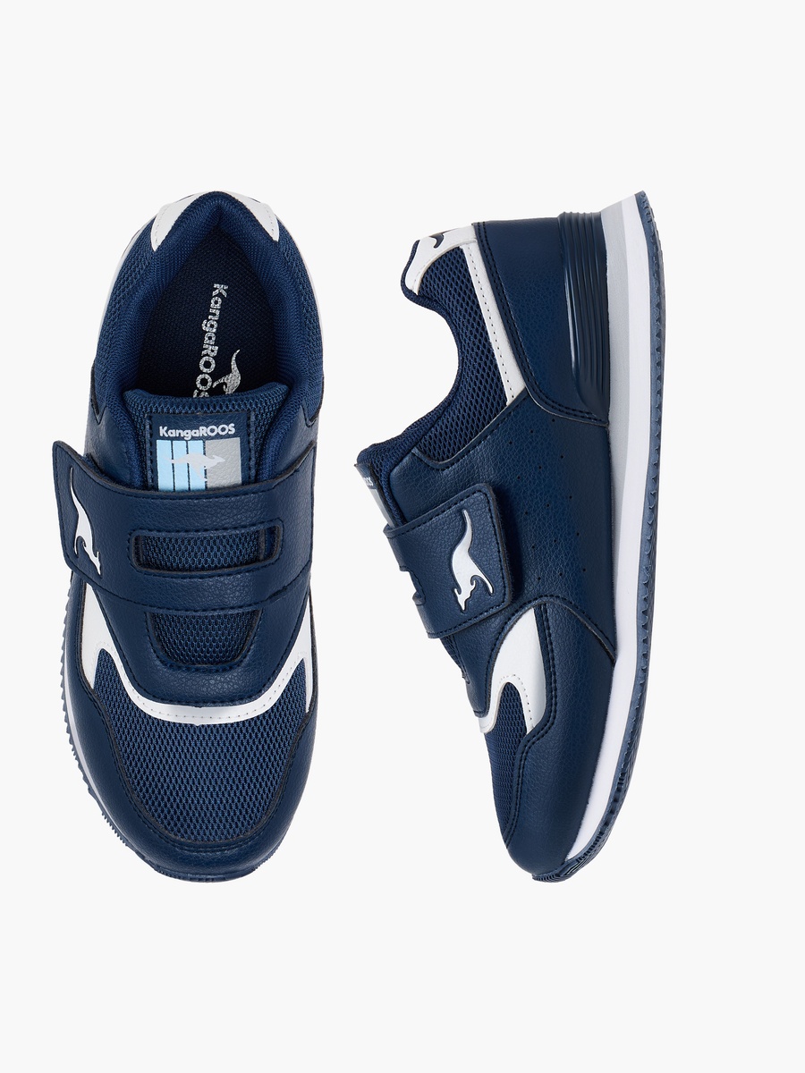 Logo Print Sports Shoes with Hook and Loop Closure