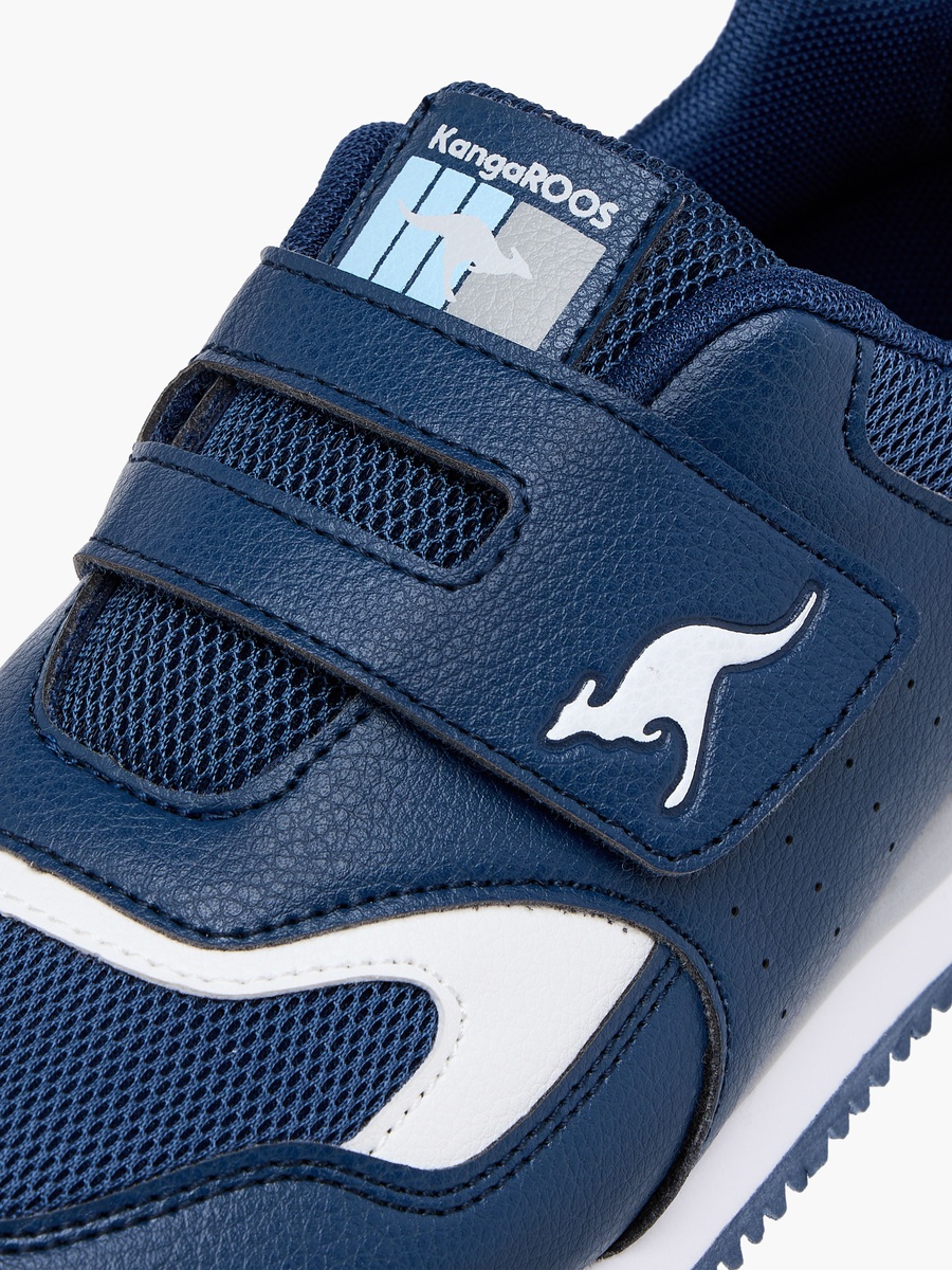 Logo Print Sports Shoes with Hook and Loop Closure