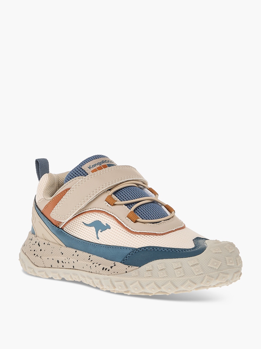 Logo Detail Sports Shoes with Hook and Loop Closure
