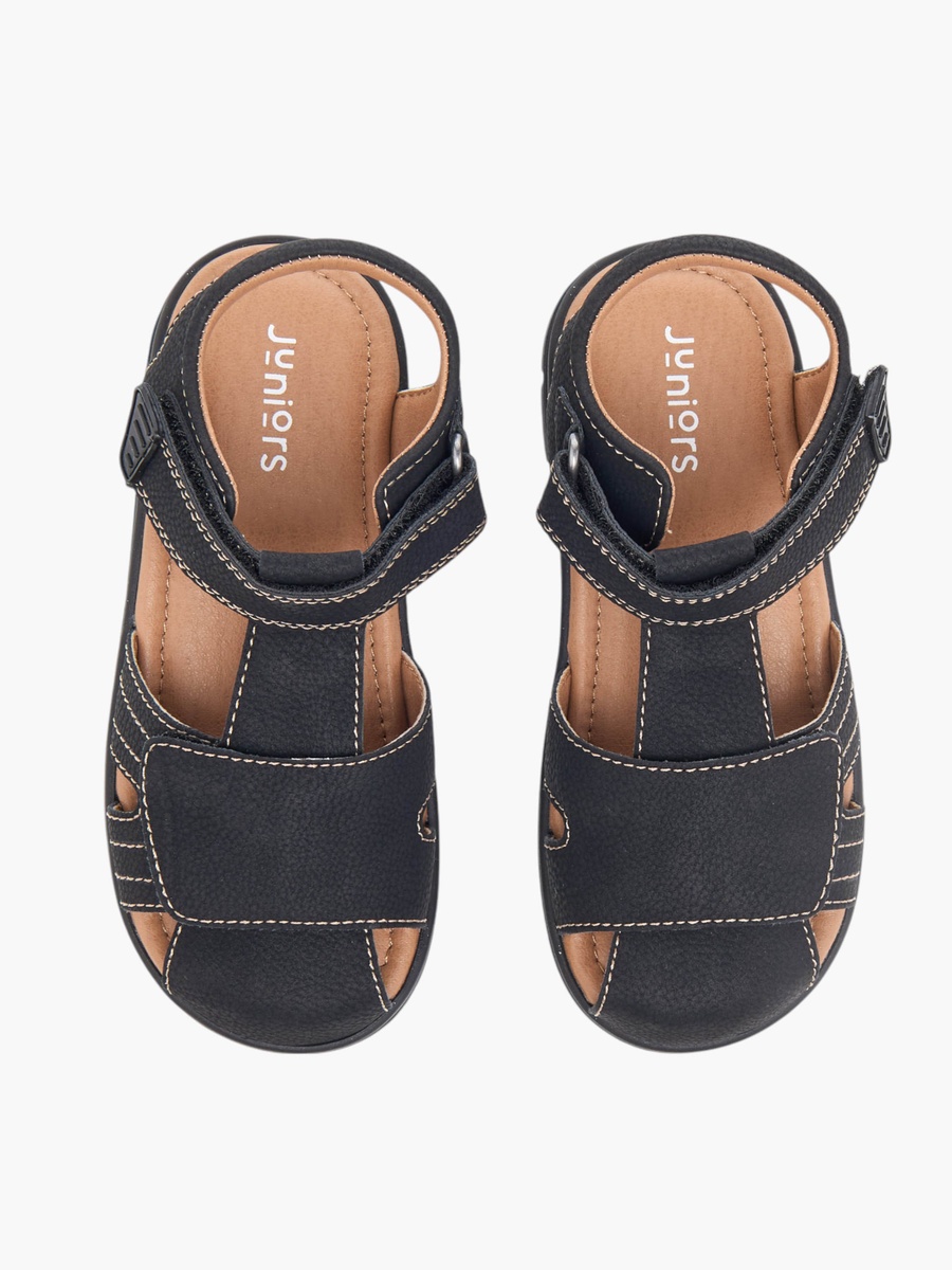 Stitch Detail Fisherman Sandals with Hook and Loop Closure