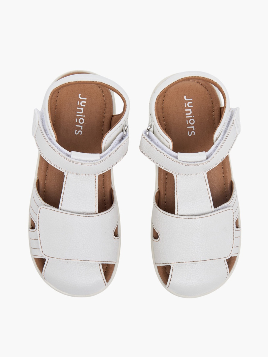 Stitch Detail Fisherman Sandals with Hook and Loop Closure