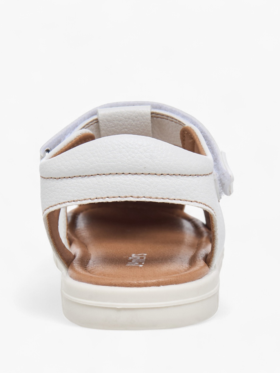 Stitch Detail Fisherman Sandals with Hook and Loop Closure