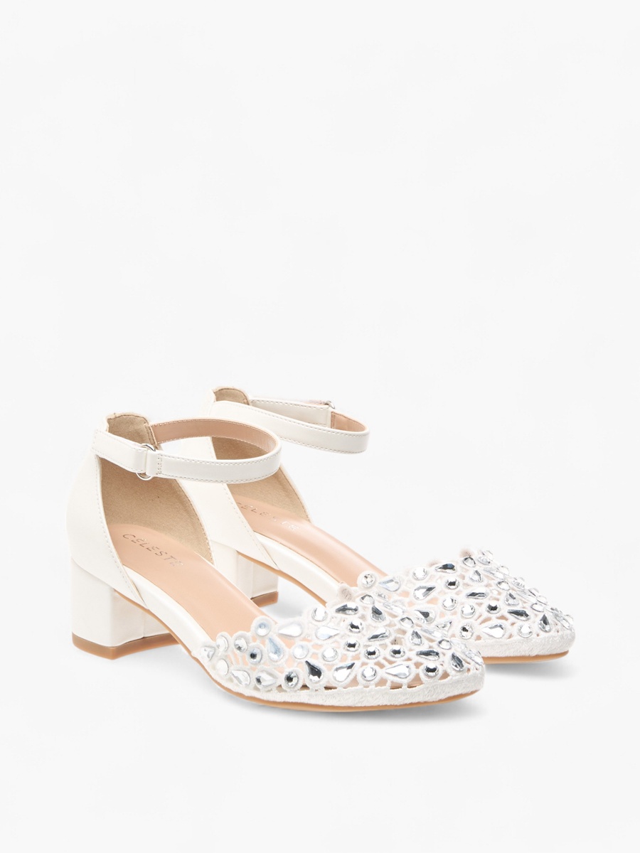 Embellished Shoes with Hook and Loop Closure