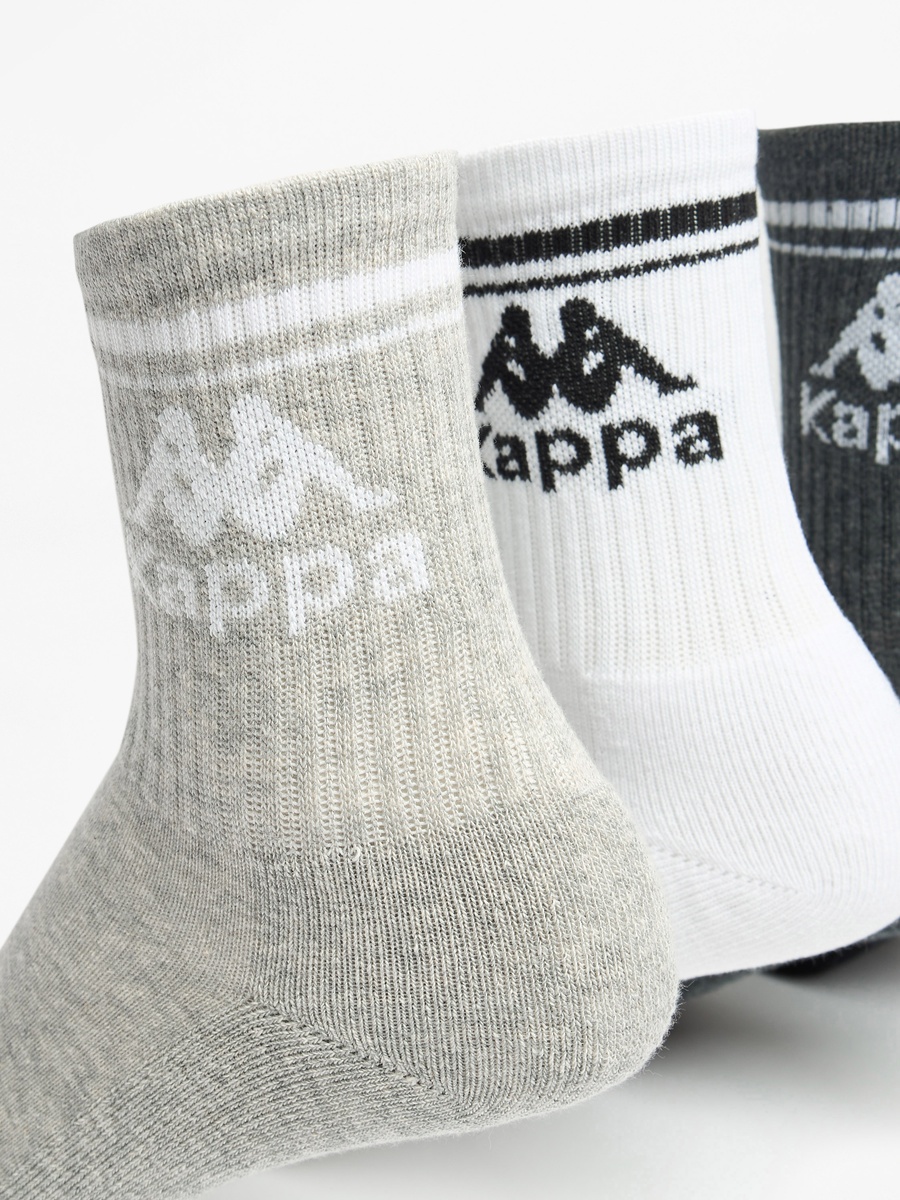 Logo Print Crew Length Sports Socks - Set of 5
