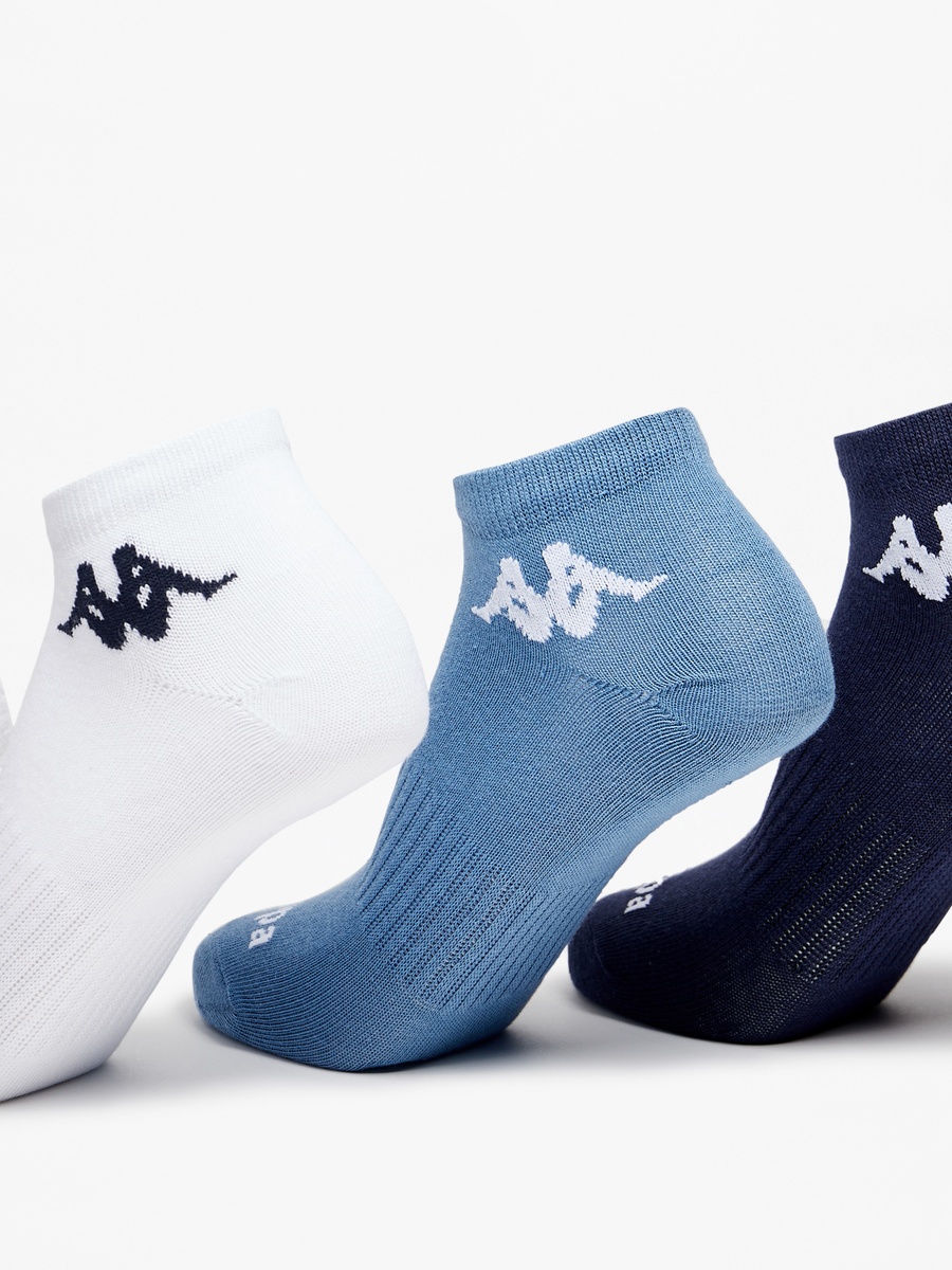 Logo Detail Ankle Length Socks - Set of 5