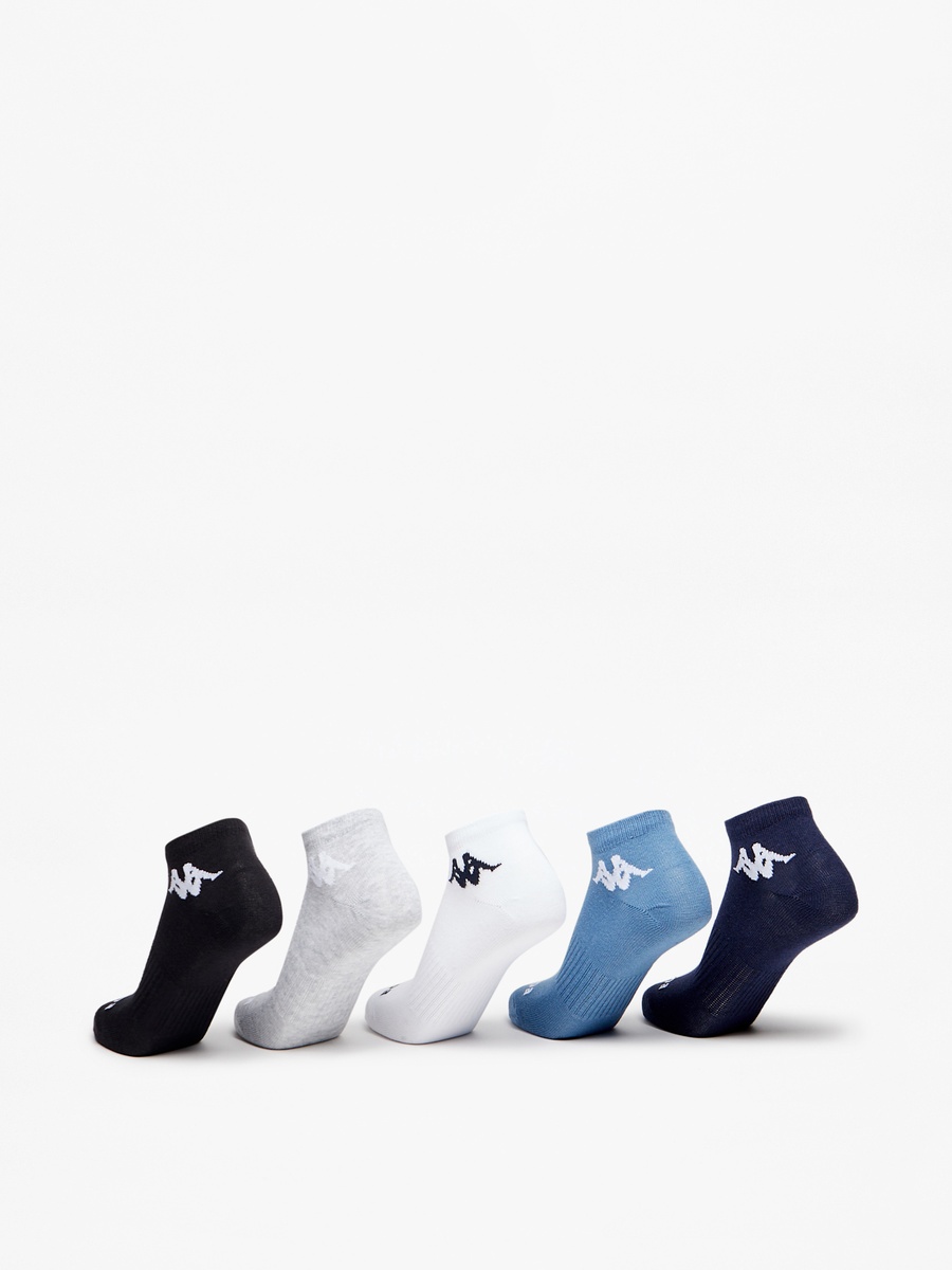 Logo Detail Ankle Length Socks - Set of 5