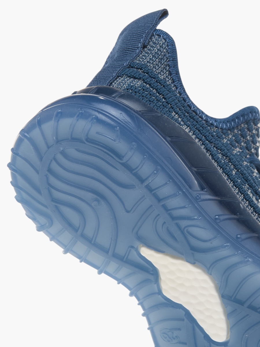 Monotone Sports Shoes with Lace-Up Closure