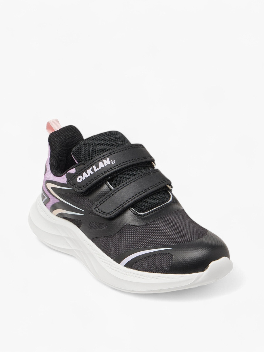 Pull Tab Detail Sports Shoes with Hook and Loop Closure